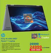 HP Envy 16 X360 AMD Ryzen 7 Laptop