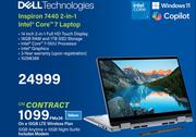 Dell Technologies Inspiron 7440 2 In 1 Intel Core 7 Laptop-On A 10GB LTE Wireless Plan
