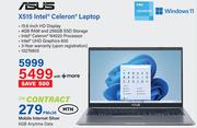 Asus X515 Intel Celeron Laptop-On Mobile Internet Silver