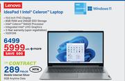 Lenovo Ideapad 1 Intel Celeron Laptop
