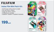 Fujifilm Instax Film Mini Pack 10's-Each