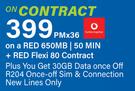 2 x Samsung Galaxy A25 5G-On A Red 650MB + On Red Flexi 80