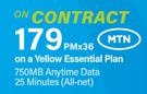 Samsung Galaxy A06-On A Yellow Essential Plan