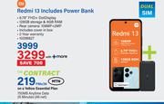 MI Redmi 13 Includes Power Bank