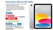 Apple iPad 10.9" 10th Gen WiFi 64GB-Each