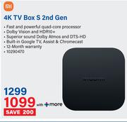 MI 4K TV Box S 2nd Gen