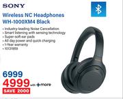 Sony Wireless NC Headphones WH1000M4 Black