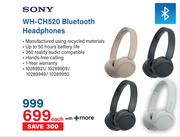 0Sony WH-CH520 Bluetooth Headphones-Each