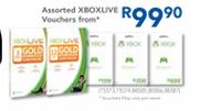 Assorted Xboxlive Vouchers