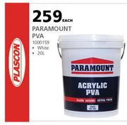 Plascon Paramount PVA White 20Ltr-Each