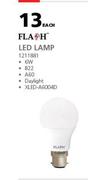 Flash LED Lamp 6W-Each