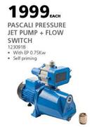 Pascali Pressure Jet Pump + Flow Switch-Each