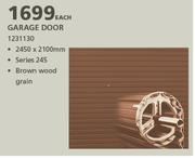 ROBMEG Steel Garage Door-2450 x 2100mm Each