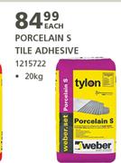 Tylon Porcelain S Tile Adhesive-20Kg Each
