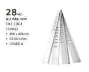 Aluminium Tile Edge 408 x 408mm-Per Sqm