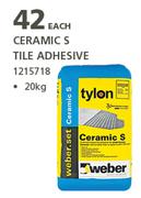 Tylon Ceramic S Tile Adhesive-20Kg Each