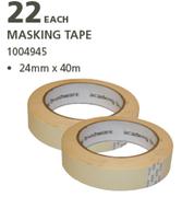 Academy Masking Tape-24mm x 40m Each