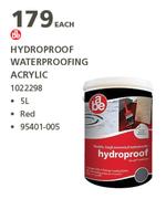 Abe 5L Hydroproof Waterproofing Acrylic-Each