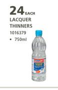 Powafix Lacquer Thinners-750ml Each