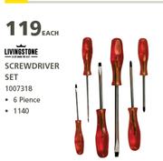 Livingstone Screwdriver Set-Each