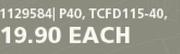Flat Flap Discs 115mm P40, TCFD115 40-Each