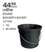 Living Stone Round Builder's Bucket-10L Each