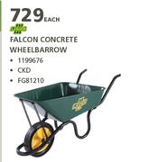 Lasher Falcon Concrete Wheelbarrow-Each