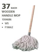 Wooden Handle Mop W5-Each