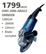 Bosch GWS 2000 Angle Grinder