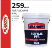 Paramount PVA (White)1000159-20Ltr Each