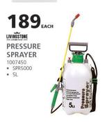 Livingstone 5Ltr Pressure Sprayer-Each
