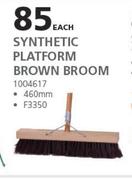 Academy Synthetic Platform Brown Broom-Each