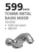 Tommi Metal Basin Mixer-Each