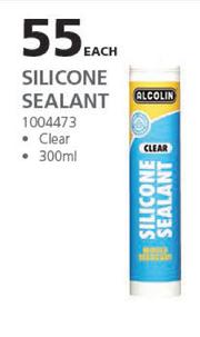 Alcolin Clear Silicone Sealant 300ml, Smart Price Specials