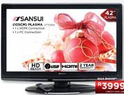 Sansui HD Ready Plasma TV-(STYO342)-42"(105cm)
