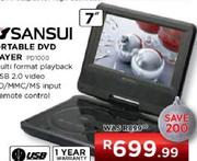 Sansui Portable DVD player-7" (PD1000) 