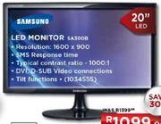 Samsung 20" LED Monitor-SA3008