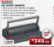 Parrot 150 Sheet Binder