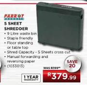 Parrot 5 Sheet Shredder
