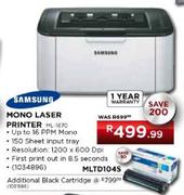 Samsung Mono Laser Printer (ML-1670)
