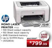 HP Mono Laser Printer (P1102)