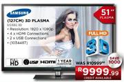 Samsung (127cm) 3D Plasma (SID550 3D)