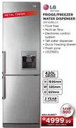 LG Fridge/Freezer Water Dispenser-420 ltr (GRF429BLCK)