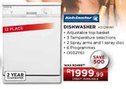 Kelvinator Dishwasher (KD12WW1)