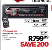 Pioneer USB/CD/MP3 Player-DEH-1550