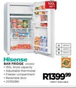 Hisense 100Ltr Bar Fridge(H130RW)