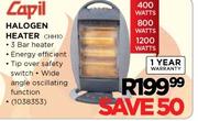 Capil Halogen Heater-Each
