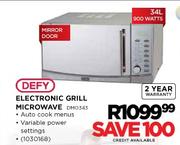Defy 34Ltr Microwave Grill Oven(DM0343)