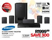 Samsung 5.1 DVD Home Theatre System(HTF450K)