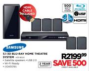 Samsung 5.1 3D Blu-Ray Home Theatre System(HTF4500)